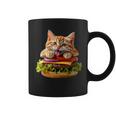 面白いファーストフードハンバーガー愛好家猫猫愛好家 Britishhorthair Burger Cat Food コーヒーマグ