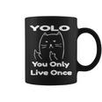 面白い猫 Tピースギフト Yolo 猫愛好家に コーヒーマグ