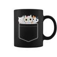 面白い猫 ポケット かわいい カワイイ キティ ラブ キャット ポケット付き コーヒーマグ