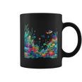 鮮やかなサンゴ礁海洋生物のシーン コーヒーマグ