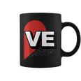 ２人で着るとハートが出来る Loveの文字になる 「Ve」カップル 恋人 コーヒーマグ