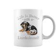 & Life Is Better Dapple Dachshund Lover コーヒーマグ