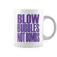 Big Print スローガン Blow Bubbles Not Bombs Rave Classic コーヒーマグ