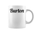 Burton バートン の名前を言うトップ コーヒーマグ