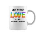 Celebrating Love Lgbtq ゲイプライドグッズ レズビアンレインボー コーヒーマグ