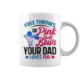 Dad Loves You Free Throw Or Pink Bows 性別発表 コーヒーマグ