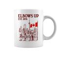 Elbows Up Canada Est 1867 カナダ国旗 カナダ地図 カナダ コーヒーマグ