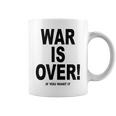 Exclusive War Is Over ご希望の場合限定ブラックプリント コーヒーマグ