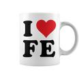 I Heart Fe Initials I Love FE First And Last Name F E コーヒーマグ