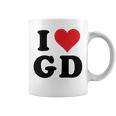 I Heart Gd Initials I Love GD First And Last Name G D コーヒーマグ
