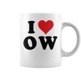 I Heart Ow Initials I Love OW First And Last Name O W コーヒーマグ