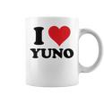 I Heart Yuno ファーストネーム I Love パーソナライズ コーヒーマグ