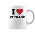 I Heart ちかげ 名 I Love パーソナライズ 長袖tシャツ コーヒーマグ