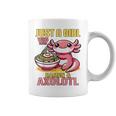 Just A Girl Who Loves Ramen And Axolotl Pink Kawaii Axolotl コーヒーマグ