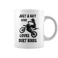 メンズ Just A Guy Who Loves ダートバイク 面白い モトクロス コーヒーマグ