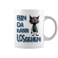 Katze Bin Da 'T Losgehen ファニーステートメントキャット コーヒーマグ