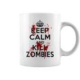 Keep Calm And Kill Zombies Carry Bloodplatter On コーヒーマグ