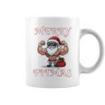 Merry Fitmas クリスマス フィットネス アグリークリスマス スウール サンタ 長袖tシャツ コーヒーマグ