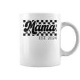 For New Mom Retro Checkered Mama Est 2024 Coffee Mug