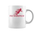 No Balance Girl スポーツとユーモアのための面白いパロディデザイン コーヒーマグ