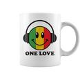 One Love ラスタ レゲエ 音楽 ヘッドホン スマイルフェイス ラスタファリ コーヒーマグ