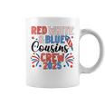 Red White And Blue Cousin Crew 2025 Matching Family 4Th July Coffee Mug