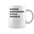 Reduzieren Wiederverwenden Recyceln Wiederholen コーヒーマグ