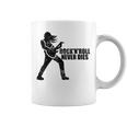 Rock 'N' Roll Never Dies ギタープレーヤー コーヒーマグ