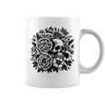Skull Flower Rad Rock N Roll Graphic Retro コーヒーマグ