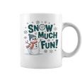 Snow Much Fun 冬 雪だるま おもしろい クリスマス キッズ レディース メンズ コーヒーマグ