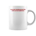 Sorry For Having Great Tits And Correct Opinions Y2k コーヒーマグ