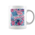 Stars Stripes Human Rights 4Th Of July Floral American Flag Coffee Mug