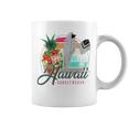 Sunset Beach Hawaii、サーフィンサーフボードレトロ、バックプリント コーヒーマグ