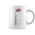 Uk United Kingdomignature ユニオンジャックフラッグポール背面に コーヒーマグ