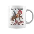 Vintage Bronc Riding Cowboy Rodeo Not My First Rodeo Coffee Mug