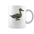 「鴨フラージュ」かも カモフラージュ 迷彩 ダジャレ 駄洒落 動物 鳥 カモ 鳧 カムフラージュ 兵士 軍隊 軍人 国防 コーヒーマグ