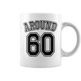 【バックプリント・背中側】Around 60 還暦 アラカン アラウンド 六十歳 お誕生日 60代 面白 コーヒーマグ