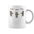 かわいいジャンピング ハッピーキャット ミーム トレンド ファニー コーヒーマグ