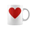 かわいい赤ミニマリスト ハート コーヒーマグ
