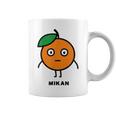 みかん Mikan 顔 イラスト かわいい おもしろ 面白い 簡単 シンプル ゆるい 果物 コーヒーマグ
