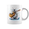 アコースティックギターを弾くクマ、ベアギタリスト 長袖tシャツ コーヒーマグ