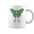 オオミズアオ ルナモス 薄い 緑色 黄緑色 蛾 Luna Moth レトロ 虫 昆虫 イラスト かっこいい おしゃれ コーヒーマグ