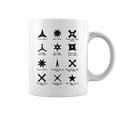 クールなタイプの忍者スターと手裏剣格闘技tシャツ コーヒーマグ