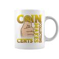 コイン収集はセント硬貨を集めるコインコレクター コーヒーマグ