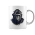 ゴリラ 描画 動物 イラスト 抽象画 アート ゴリラ コーヒーマグ