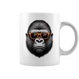 サングラスをかけたクールなゴリラグラフィックアート 長袖tシャツ コーヒーマグ