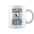 セラピーは要らない、スコティッシュ・フォールドの猫を抱きしめて コーヒーマグ