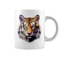 タイガー アニマル プリント グラフィック デッサン アートワーク フェイス トラ コーヒーマグ
