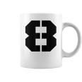 タイポグラフィ 太字 ステンシル 8番 数字 8 コーヒーマグ