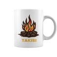 タキビ Takibi 焚き火 たきび キャンプ イラスト かわいい おもしろ キャンプグッズ コーヒーマグ